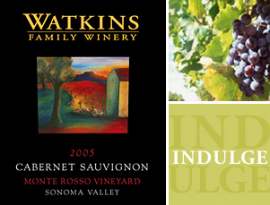 Watkins Cabernet Sauvignon wine label